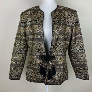 Vintage silk style brocade jacket